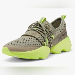 Sorel Womens Kinetic Lace Sneaker Gray Green Size‎ 8.5